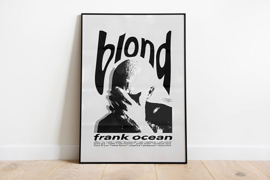 Frank Ocean Album Cover Poster: Music Wall Art Print
