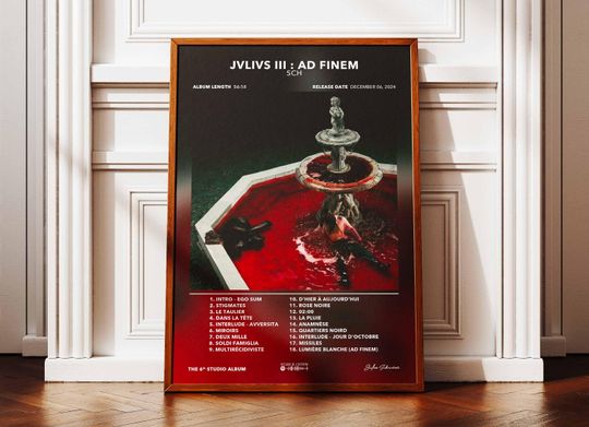 Discover Album Poster JVLIVS 3: Ad Finem SCH | Poster SCH Album | Rapper Poster | Album Wall Art Poster | Music Album Poster | Poster French Rap