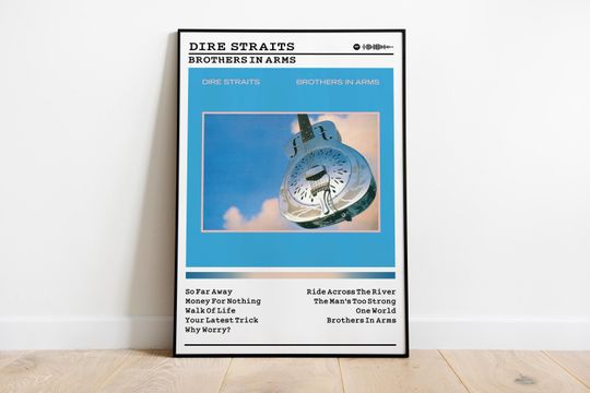 Discover Dire Straits 'Brothers In Arms' Album Cover Poster: Rock Music Wall Art