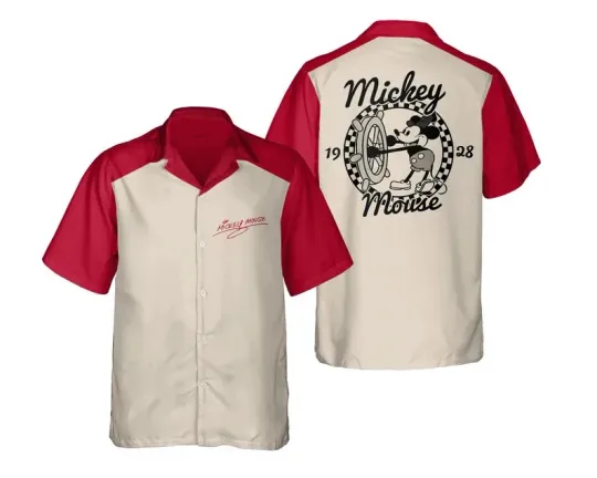 Discover Disney Vintage Disney Mickey Mouse 1928 Family Matching Hawaiian Shirt