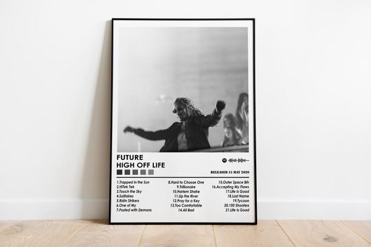Discover Future Poster Print | High Off Life Poster | Music Poster | Album Cover Poster | Wall Decor | Music Gift | Room Decor