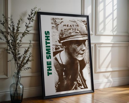 Discover The Smiths Poster | Meat Is Murder Album | Album Cover Poster | Rock Band Posters