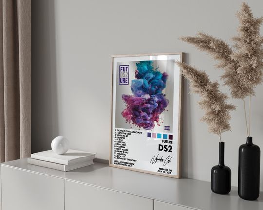 Discover DS2 - Retro Music Album Poster Print Digital Download, Future Poster Print, Tracklist, Wall Art, Music  Future Album (Digital Download)