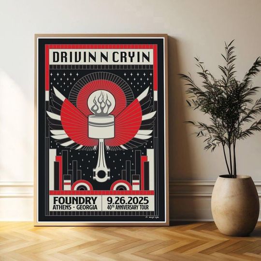 Discover Drivin N Cryin Athens, GA September 26 2025 Concert Poster