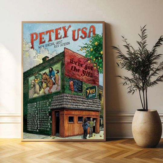 Discover 2025 Petey USA We've Got The Yips Tour Poster