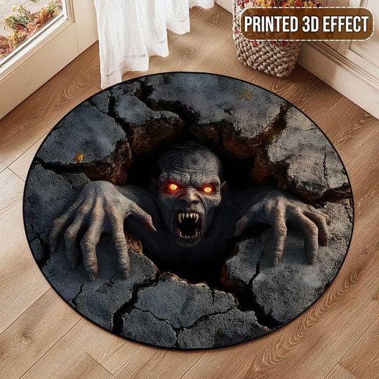 Discover Halloween Monster 3D Printed Rug, Ghost Halloween Welcome Mat, Halloween Ghost Indoor Rug, Halloween Fall Home Decor, Spooky Season Gift