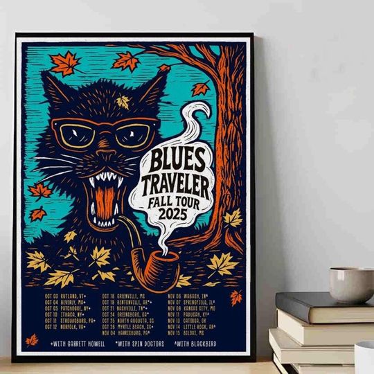 Discover Poster Oct + Nov 2025 Blues Traveler