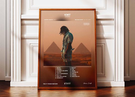 Discover KMT Gazo Album Poster | Gazo Album Poster | Rapper Poster | Album Wall Art Poster | Music Album Poster | French Rap Poster