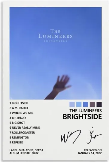 Discover Poster The Lumineers Brightside Album Cover Poster, gift fans