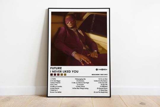 Discover Future Poster Print | I Never Liked You Poster | Music Poster | Album Cover Poster | Wall Decor | Music Gift | Room Decor