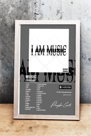 Discover MUSIC - Playboi Carti - Album Cover Poster