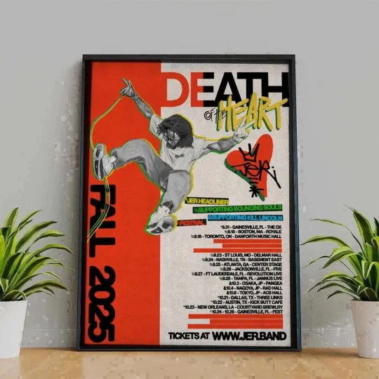 Death Of The Heart Fall Tour 2025 Poster