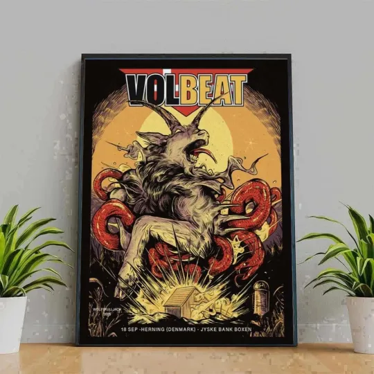 Discover Volbeat September 18, 2025 Herning, Denmark Tour Poster