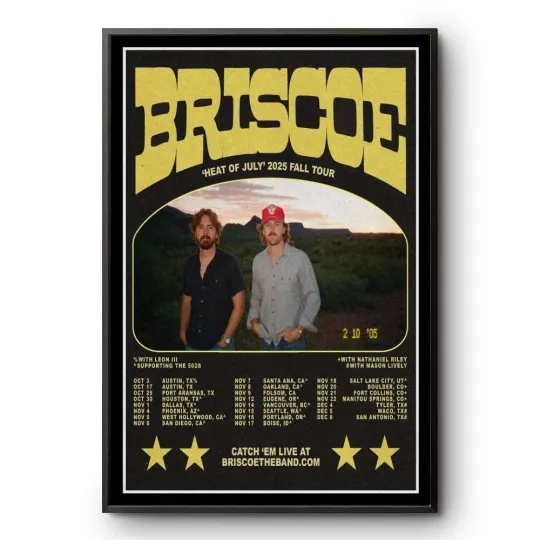 Discover Hot!!! Briscoe Heat Of July 2025 Fall Tour Poster