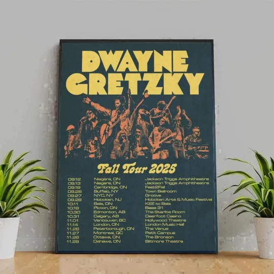 Dwayne Gretzky Fall Tour 2025 Poster