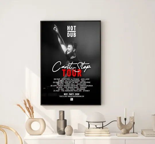 Discover Hot Dub Time Machine Can't Stop Tour 2025 Poster