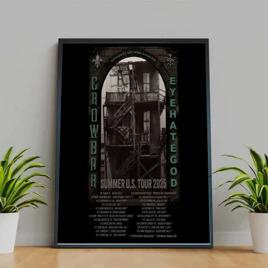 2025 Crowbar Eyehategod Summer US Tour 2025 Poster