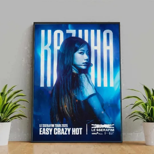 Le Sserafim Easy Crazy Hot Tour 2025 Poster