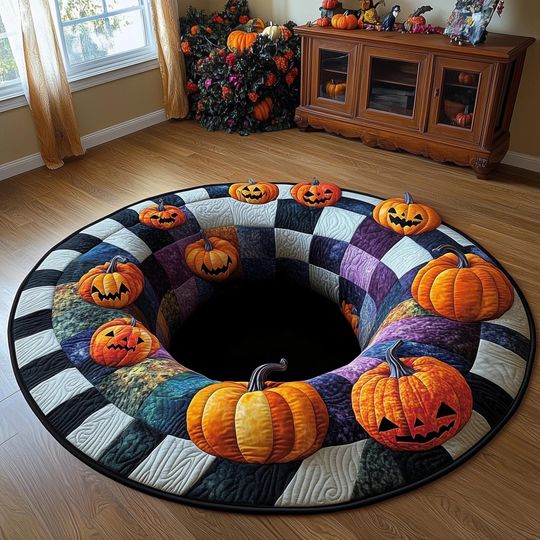 Discover Spooky Harvest Floor Rug