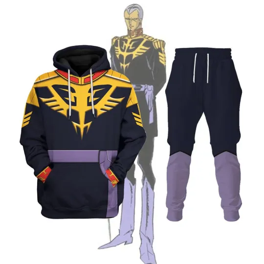 Discover Gihren Zabi Gundam Costume All Over Print Tracksuit Hoodie GDHS10
