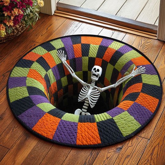 Discover 3D Printed Halloween Ghost Rug, Welcome Mat, Indoor Rug, Fall Home Decor
