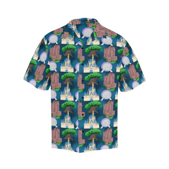Discover Disney Park Icons Basic Hawaiian Shirt