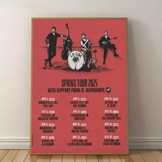 La Lom Spring Tour 2025 Poster