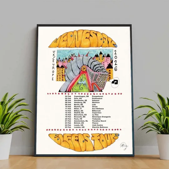 Wednesday UK & Europe Tour 2025 Poster