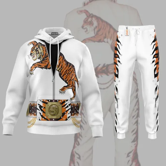 Elvis Presley Tiger Hoodie Joggers Sets