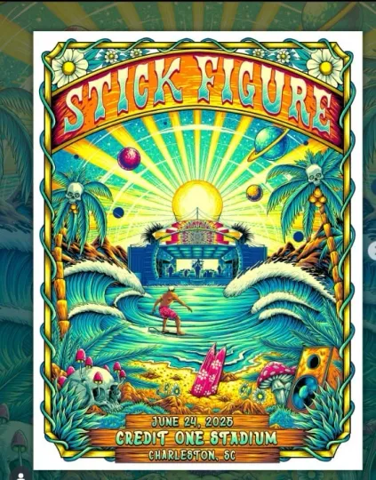 Discover Stick Figure Tour Poster June 24 2025 In Charleston SC