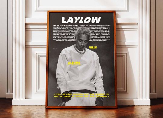 Discover Laylow Poster | Laylow Poster | Laylow Portrait Poster | Music Artist Posters | Laylow Album Poster | Music Album Poster | French Rap
