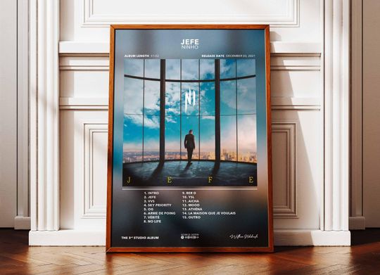 Discover Album Poster Jefe Ninho | Poster Ninho Album | Rapper Poster | Album Wall Art Poster | Music Album Poster | Poster French Rap