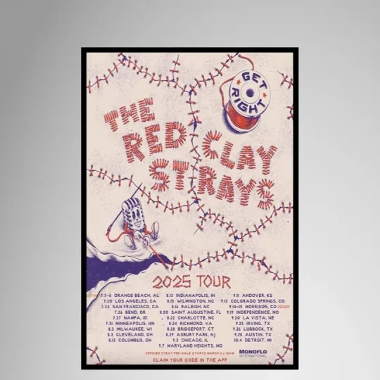 Discover The Red Clay Strays 2025 Tour Poster