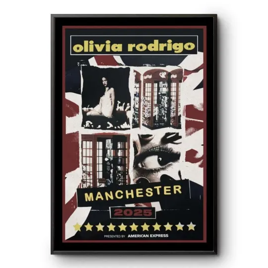Discover Olivia Rodrig Manchester 2025 Tour Poster