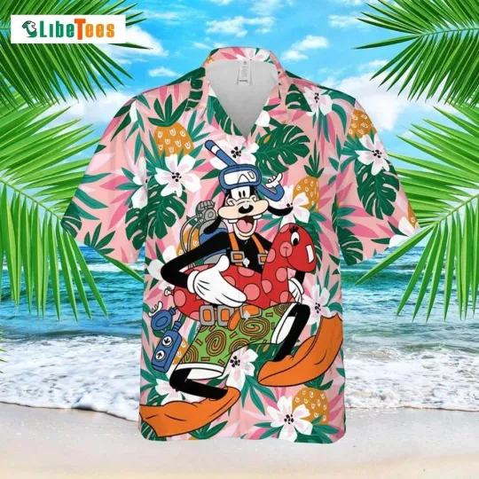 Discover Goofy Dog The Diver Disney Cartoon Graphics Goofy Trendy Hawaiian Shirt Perfect