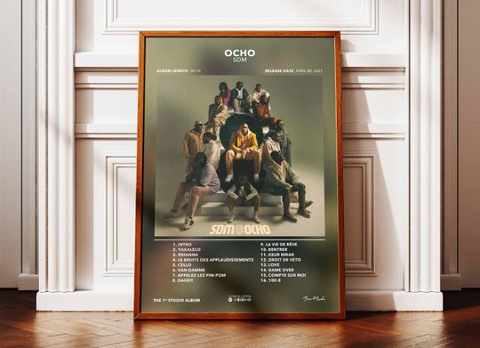 Discover Album Poster Ocho SDM | Poster SDM Album | Rapper Poster | Album Wall Art Poster | Music Album Poster | Poster French Rap