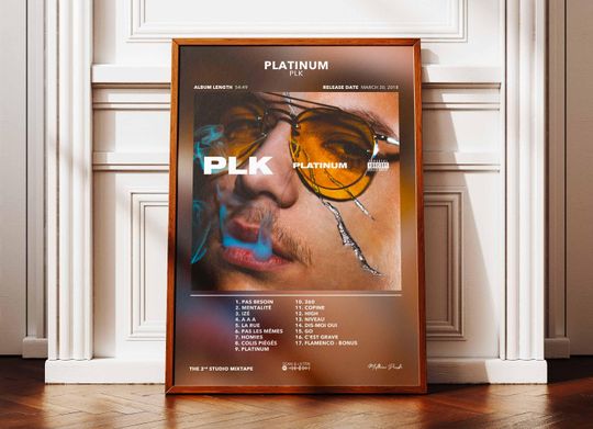 Discover Album Poster Platinum PLK | Poster PLK Album | Rapper Poster | Album Wall Art Poster | Music Album Poster | Poster French Rap