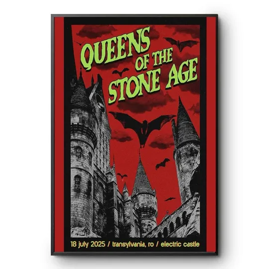 Discover Queens Of The Stone Age July 18, 2025 In Transylvania Tour Poster