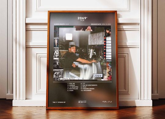 Discover Album Poster 2069 PLK | Poster PLK Album | Rapper Poster | Album Wall Art Poster | Music Album Poster | French Rap Poster