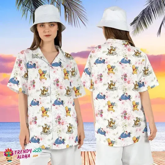 Discover Winnie The Pooh And Friends Beach Disney Vacation Hawaiian Shirt