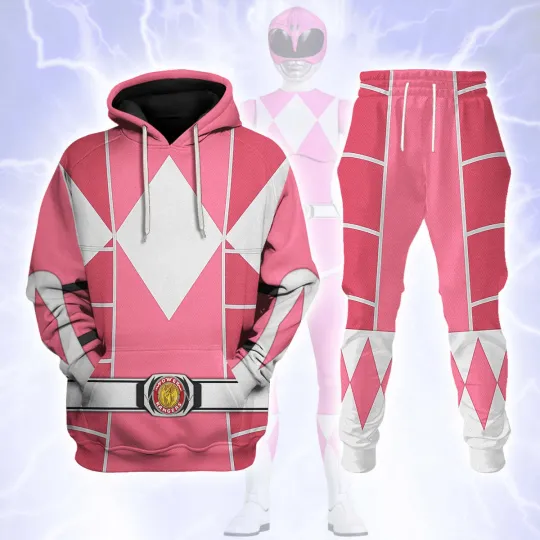 Mighty Morphin Power Ranger Cosplay C2 Hoodie Joggers Sets