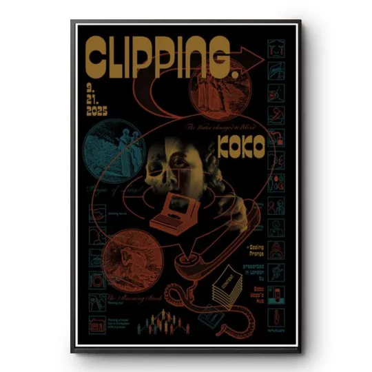 Discover Clipping KOKO Tour September 21 2025 Poster