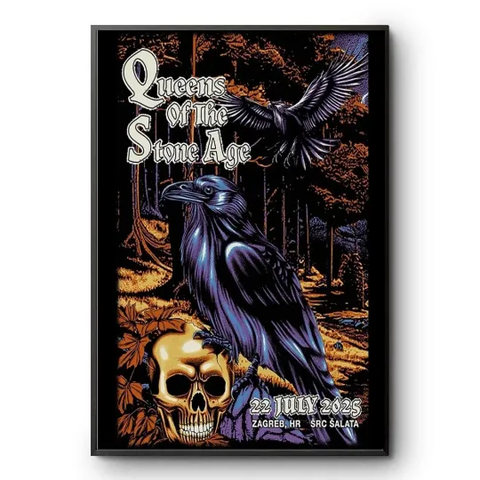 Discover Queens Of The Stone Age In Zagreb July 22 2025 Tour Poster