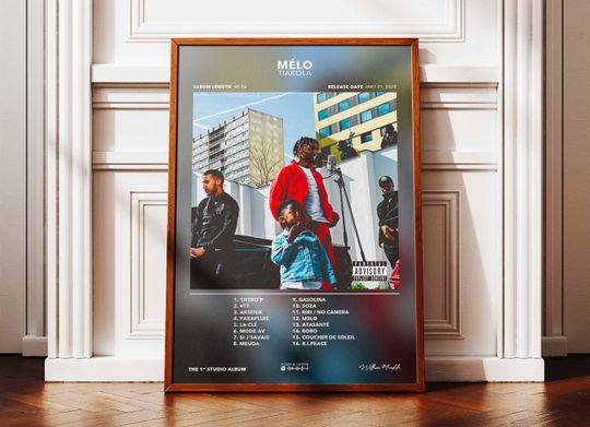 Discover Album Poster Mlo Tiakola | Poster Tiakola Album | Rapper Poster | Album Wall Art Poster | Music Album Poster | French Rap Poster