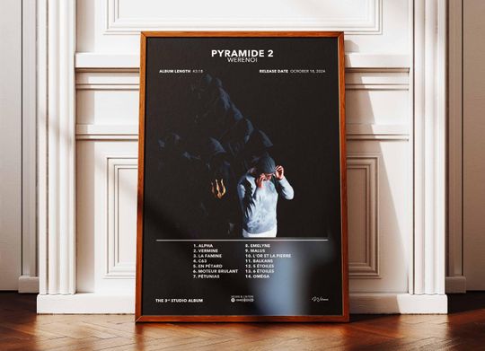 Album Poster Pyramid 2 Werenoi | Poster Werenoi Album | Rapper Poster | Album Wall Art Poster | Music Album Poster | Poster French Rap