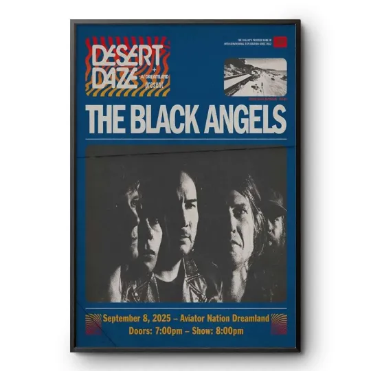 Discover The Black Angels Malibu September 8, 2025 CA Poster