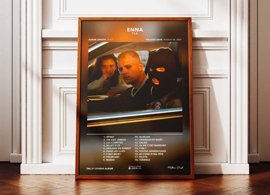 Discover Album Poster Enna PLK | Poster PLK Album | Rapper Poster | Album Wall Art Poster | Music Album Poster | French Rap Poster