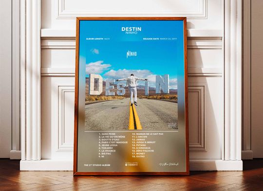 Discover Album Poster Destiny Ninho | Poster Ninho Album | Rapper Poster | Album Wall Art Poster | Music Album Poster | Poster French Rap
