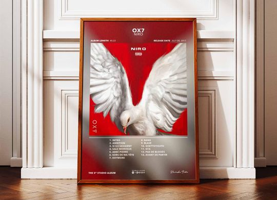 Discover Album Poster OX7 Niro | Poster Niro Album | Rap Album Poster | Album Wall Art Poster | Music Album Poster | French Rap Poster