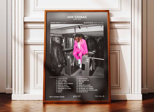 Discover Album Poster Jok'Chirac Jok'Air | Poster Jok'Air Album | Rap Album Poster | Album Wall Art Poster | Music Album Poster | French Rap Poster